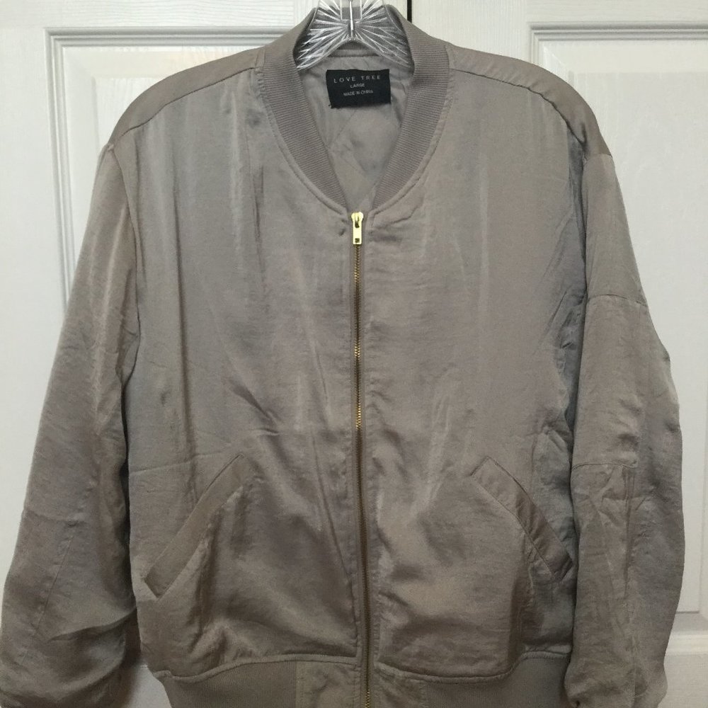 Silver bomber jacket